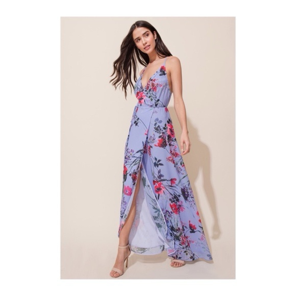 Yumi Kim Lavender Floral Maxi Dress